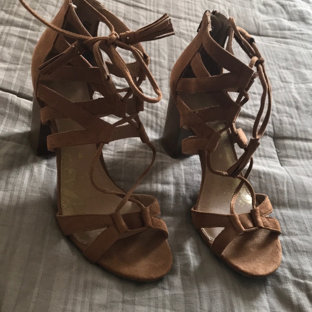 Lace heels